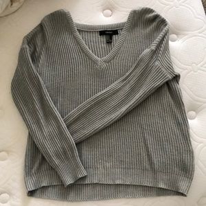 Grey knit sweater